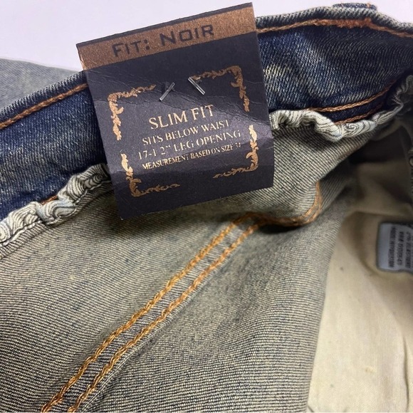 FWRD Denim Men’s Ice Blue Slim Fit Splash Jean Stretch Shorts Sz 40 New - Picture 6 of 7